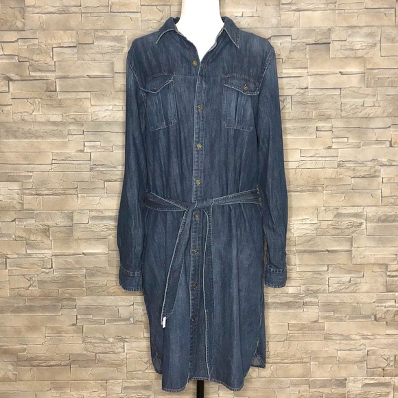 Lauren Ralph Lauren Dresses & Skirts - Ralph Lauren denim belted shirt dress, NEW